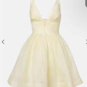 Zimmerman Illuminate pleated silk and linen minidress